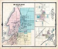 Beaver Dam, Waupun, New Lisbon, Wisconsin State Atlas 1878